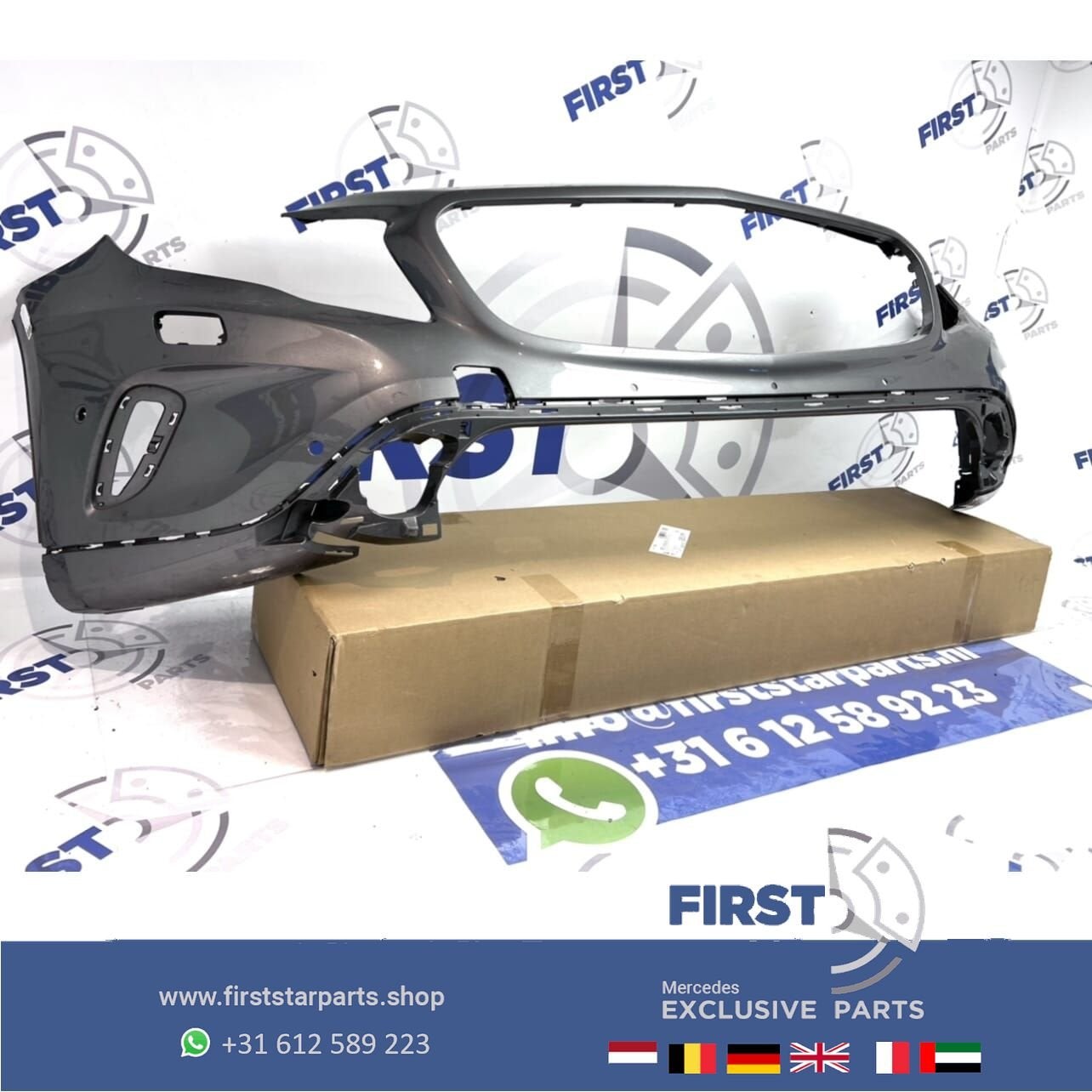 W156 GLA Voorbumper compleet 2013-2019 origineel Mercedes, Gebruikt, -, Voor, Ophalen of Verzenden