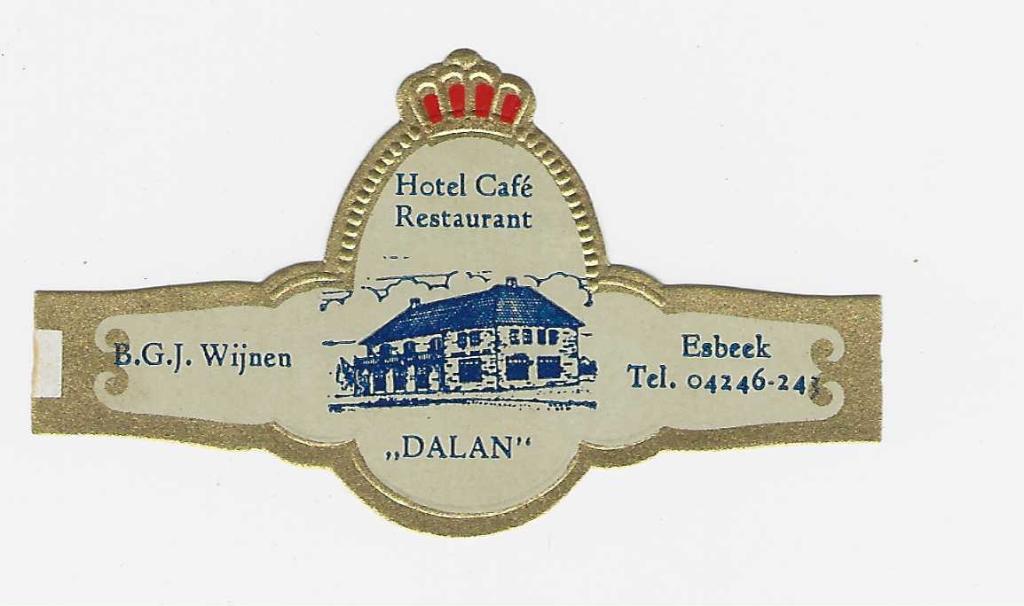 abonnee 1 -999- hotel  dalan  esbeek, Ophalen of Verzenden, Sigarenbandjes