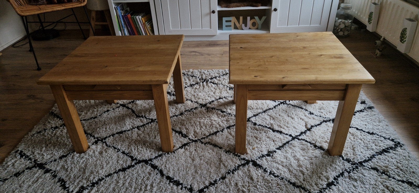 Salontafels, Ophalen, Gebruikt, 50 tot 100 cm, Vierkant