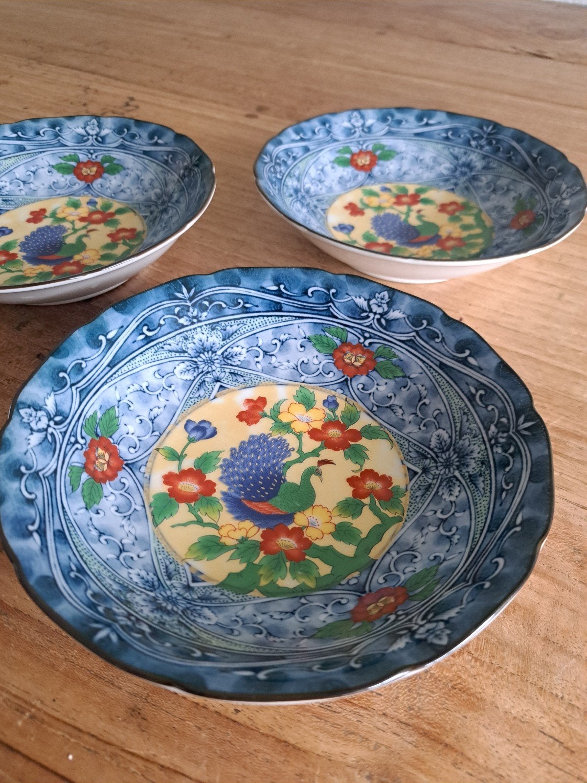 Juzan Gama Japans porselein 3 lage kommen/hoge schotels, Antiek en Kunst, Ophalen of Verzenden