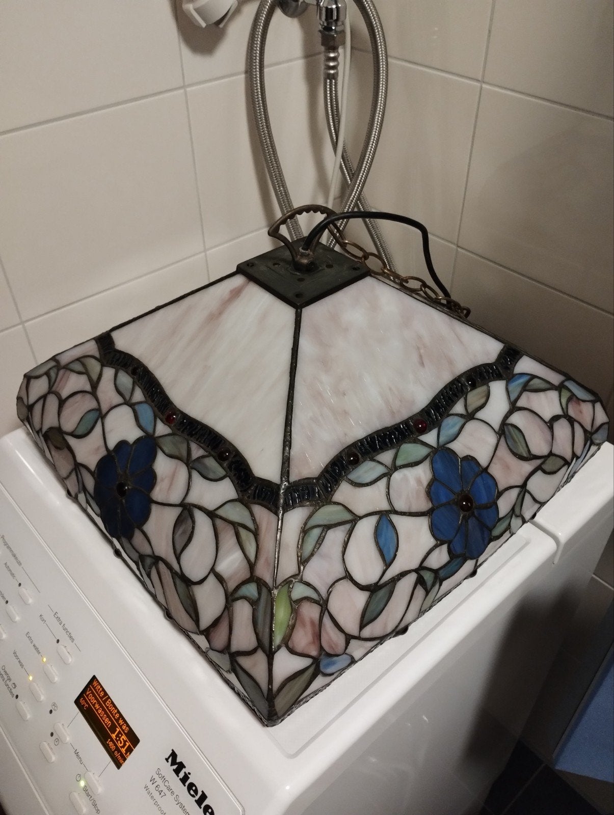 Tiffany plafond hang lamp, Huis en Inrichting, Lampen | Hanglampen, Ophalen of Verzenden