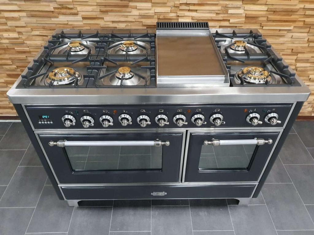 🔥Luxe Fornuis Boretti Majestic 120cm antraciet & rvs 7 pits, Niet ingevuld, 60 cm of meer, Niet ingevuld, Ophalen of Verzenden