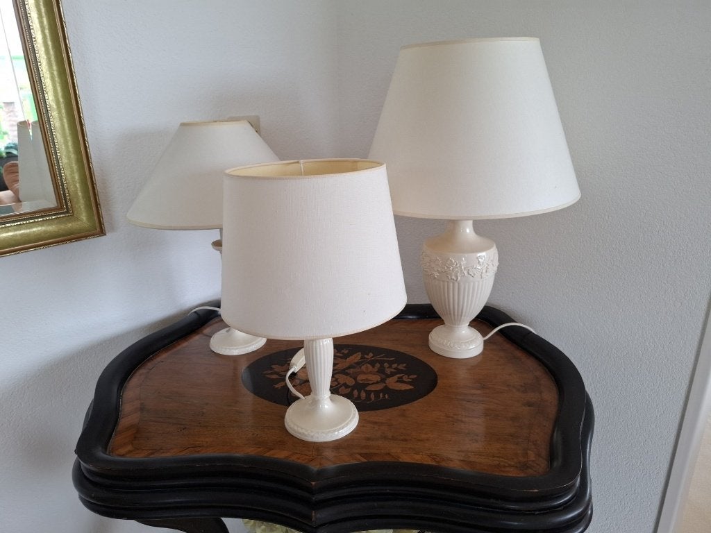 Wedgwood kamerlampen, 3 stuks, Ophalen, Zo goed als nieuw, Minder dan 50 cm