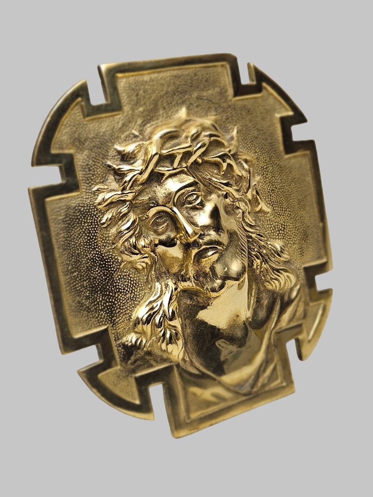 Jugendstil Altaarstuk - Plaquette van Jezus, Ophalen of Verzenden