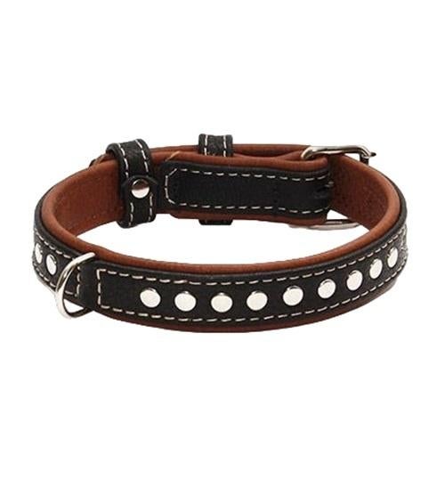 WAUDOG Soft Deco Halsband Leder Zwart S Nek 30-39 cm -35%!!!, Ophalen of Verzenden, Handgemaakt, Nieuw