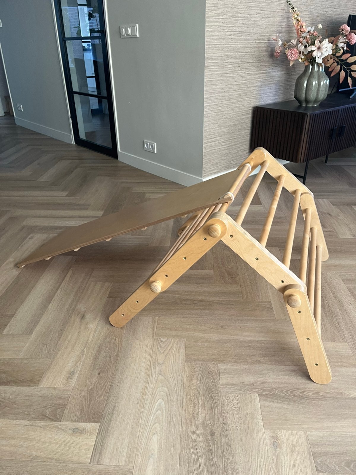 Mopitri Pikler klimrek met glijbaan / Montessori klimrek, Kinderen en Baby's, Speelgoed | Buiten | Speeltoestellen, Ophalen, Zo goed als nieuw