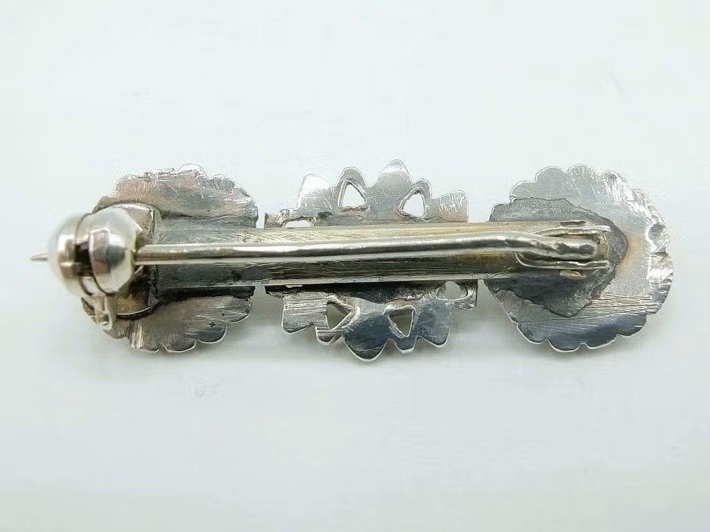 Zilveren broche met kristal, Met kristal, Info@zilverwebsite.nl, Verzenden, Zo goed als nieuw