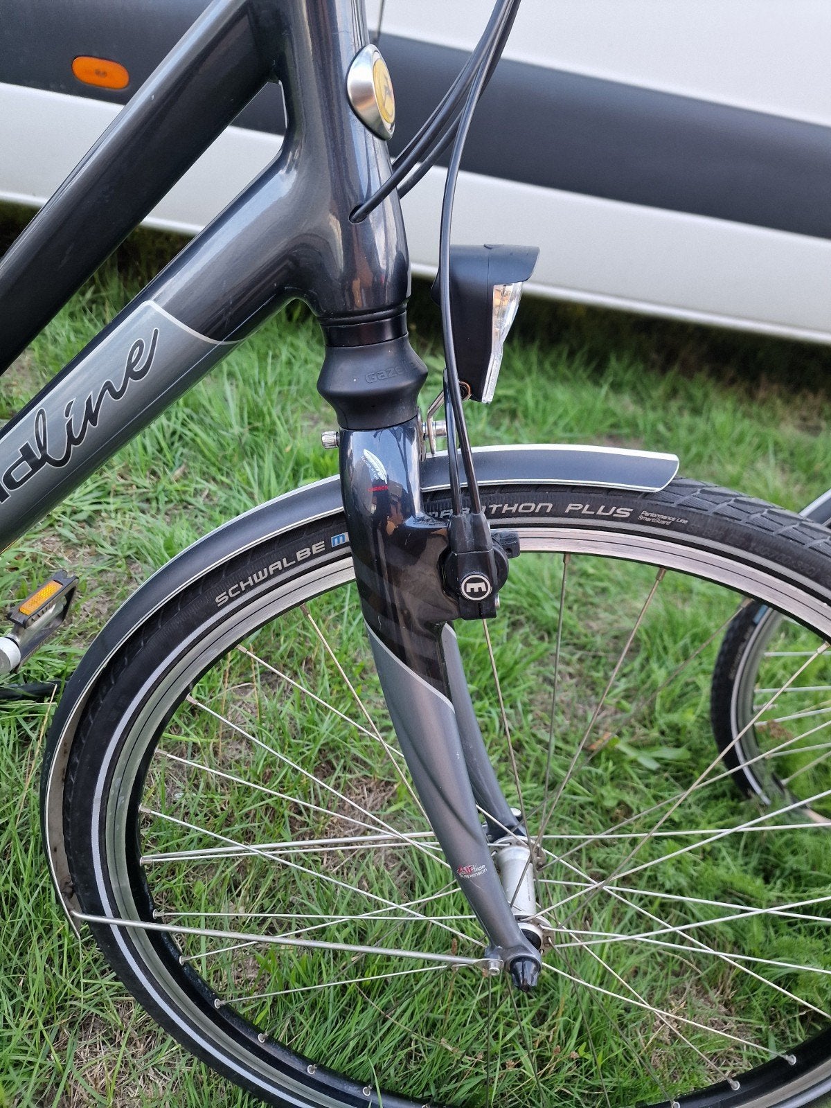 setje gazelle imola goldline 28" 57 cm staat in belgie!, Ophalen, Gebruikt, Velgrem, Versnellingen