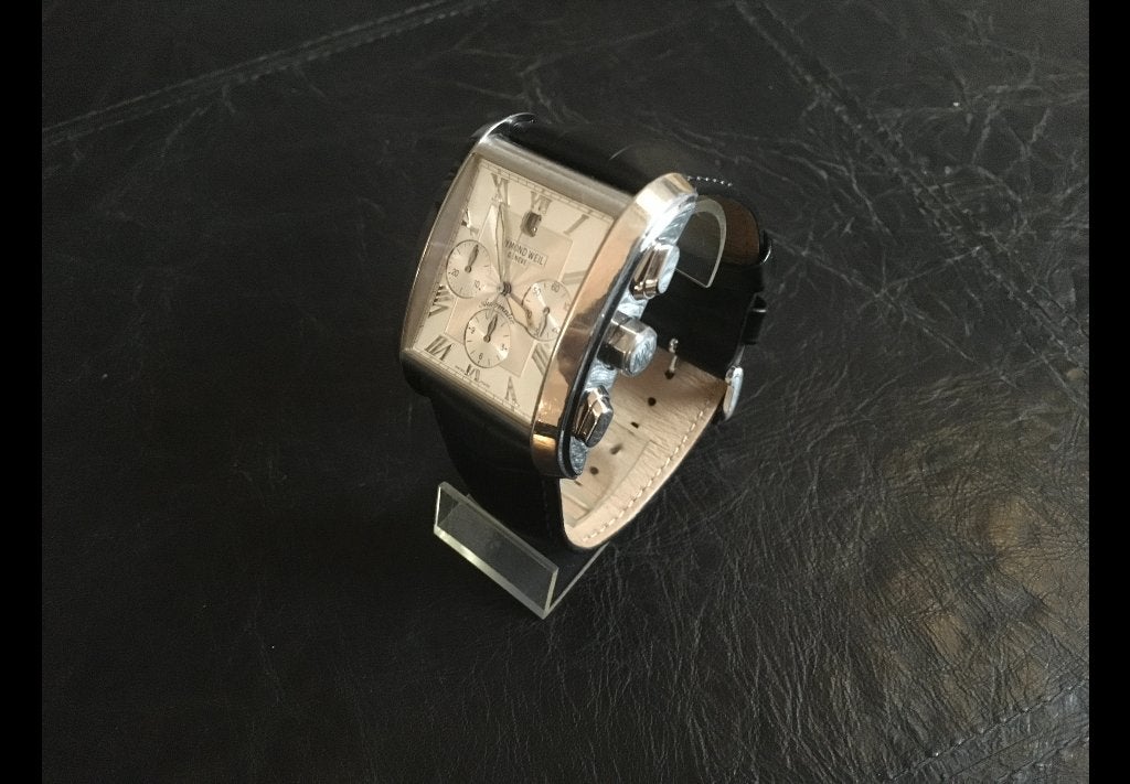 Raymond Weil, Don Giovanni Herenhorloge., Sieraden, Tassen en Uiterlijk, Overige merken, Leer, Staal, Polshorloge