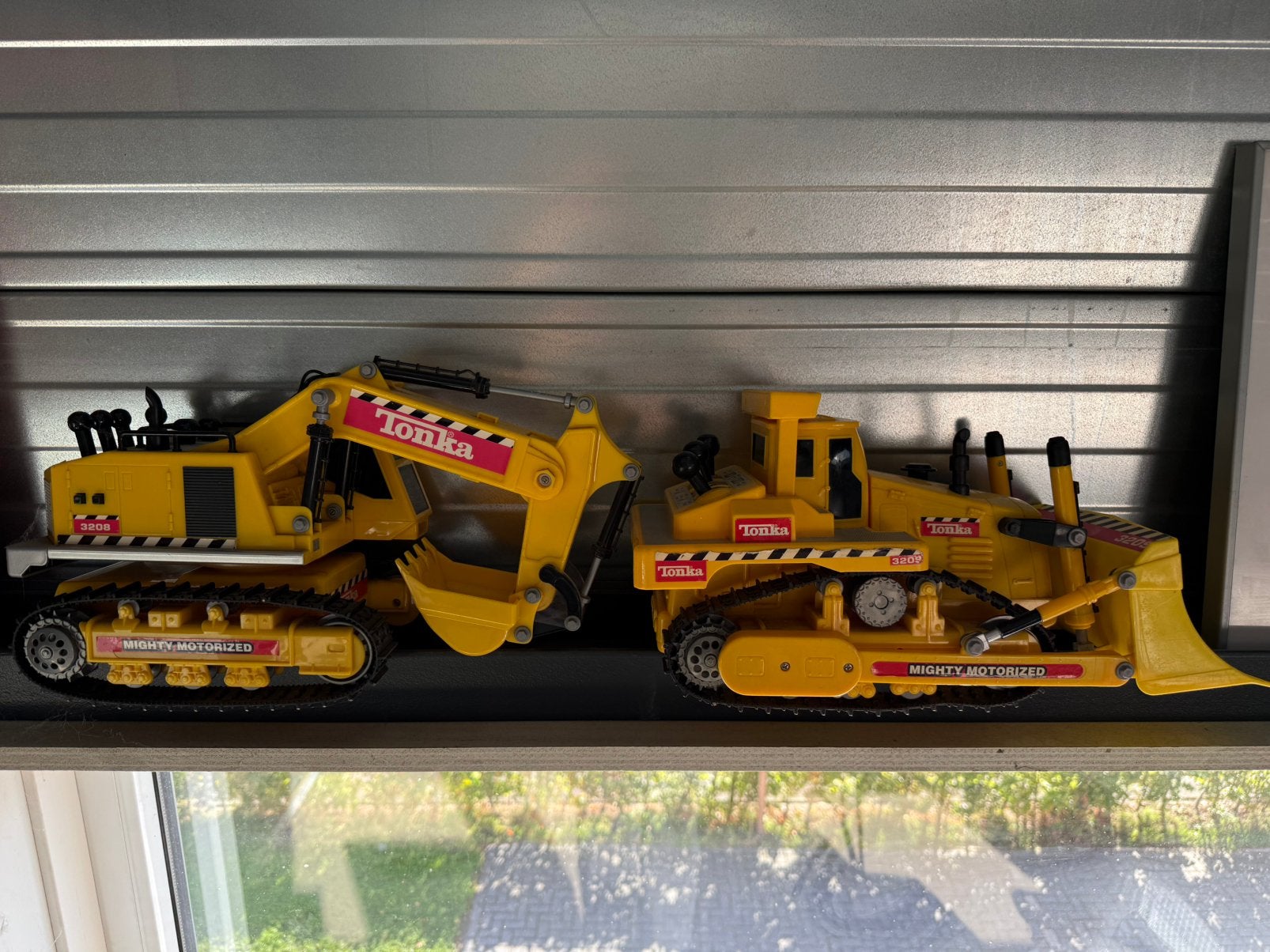 Tonka mighty motorized brandweer, graafmachine bulldozer, Ophalen of Verzenden, Gebruikt