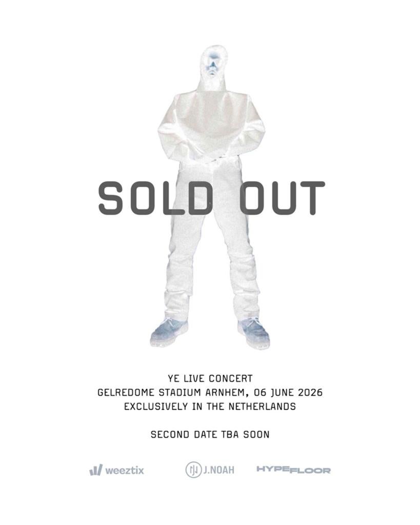 YE LIVE CONCERT - GELREDOME (6 juni), Tickets en Kaartjes, Twee personen, Juni