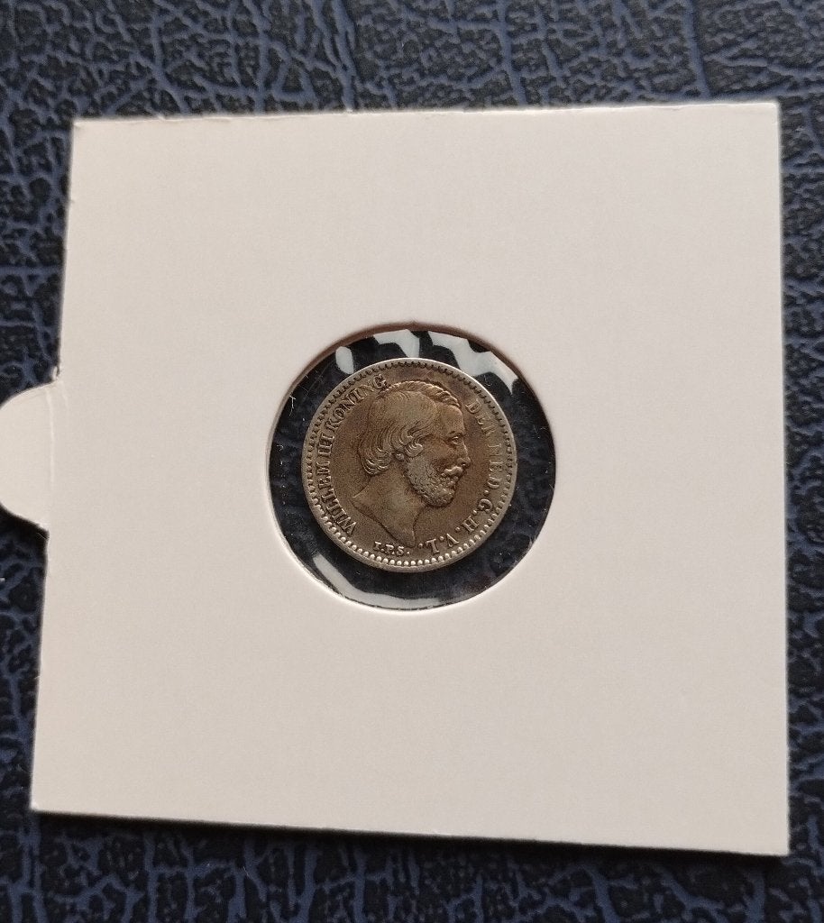 Mooi dubbeltje (10 cent) 1879 - Zilver - Willem III, Koning Willem III, Verzenden, Zilver, 10 cent