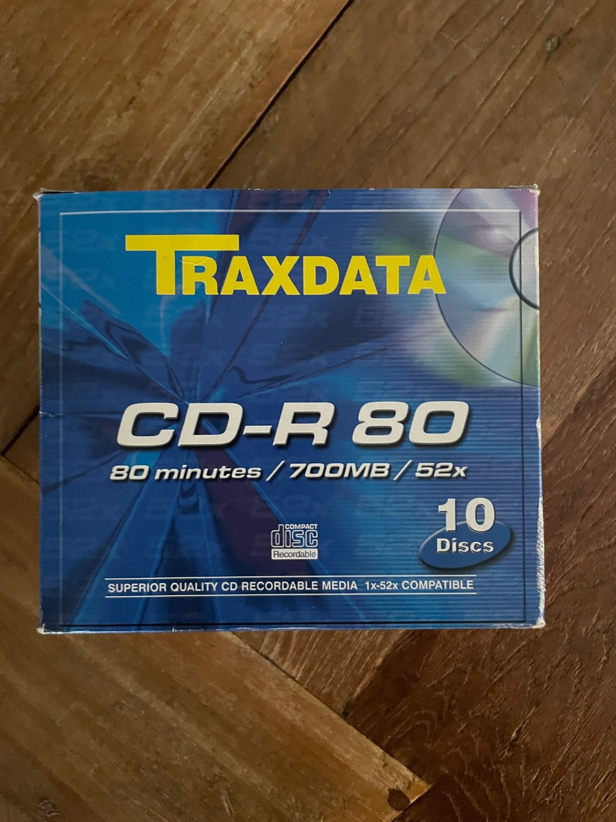 Traxdata CD-R 80 minuten -10 Discs, Ophalen of Verzenden, Nieuw, Cd