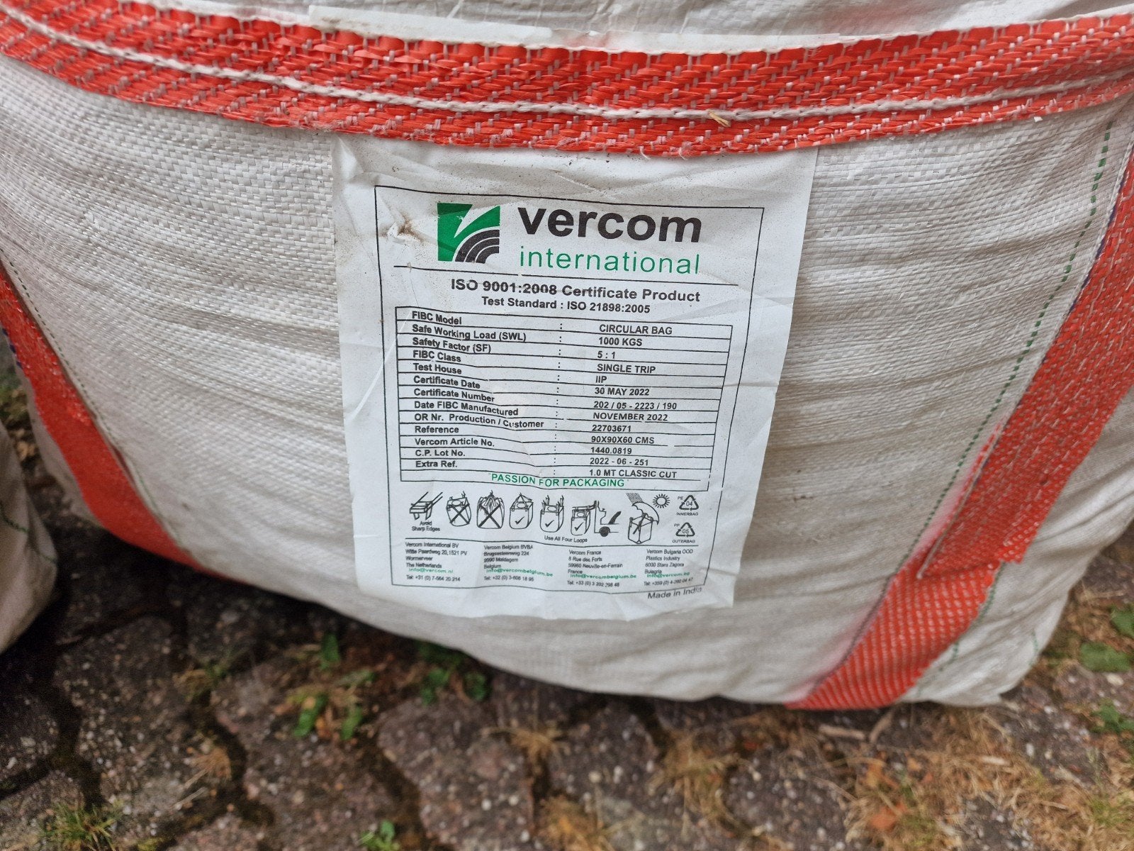 Bigbag: Lege zakken, max 1000kg, per stuk 3 euro, Ophalen of Verzenden, Nb, Nb, Nb