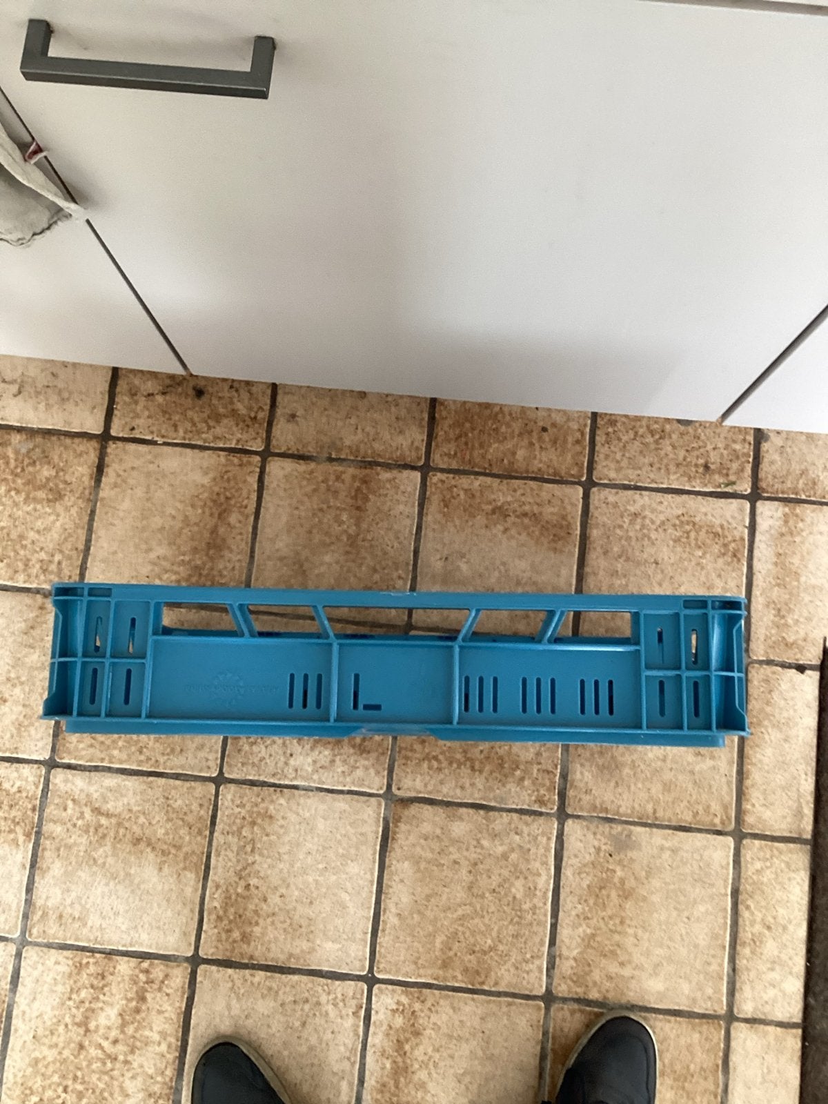 Blauw euro groente krat - Handig en ruimtebesparend, Gebruikt, 40 tot 60 cm, Opvouwbaar, 50 tot 75 cm
