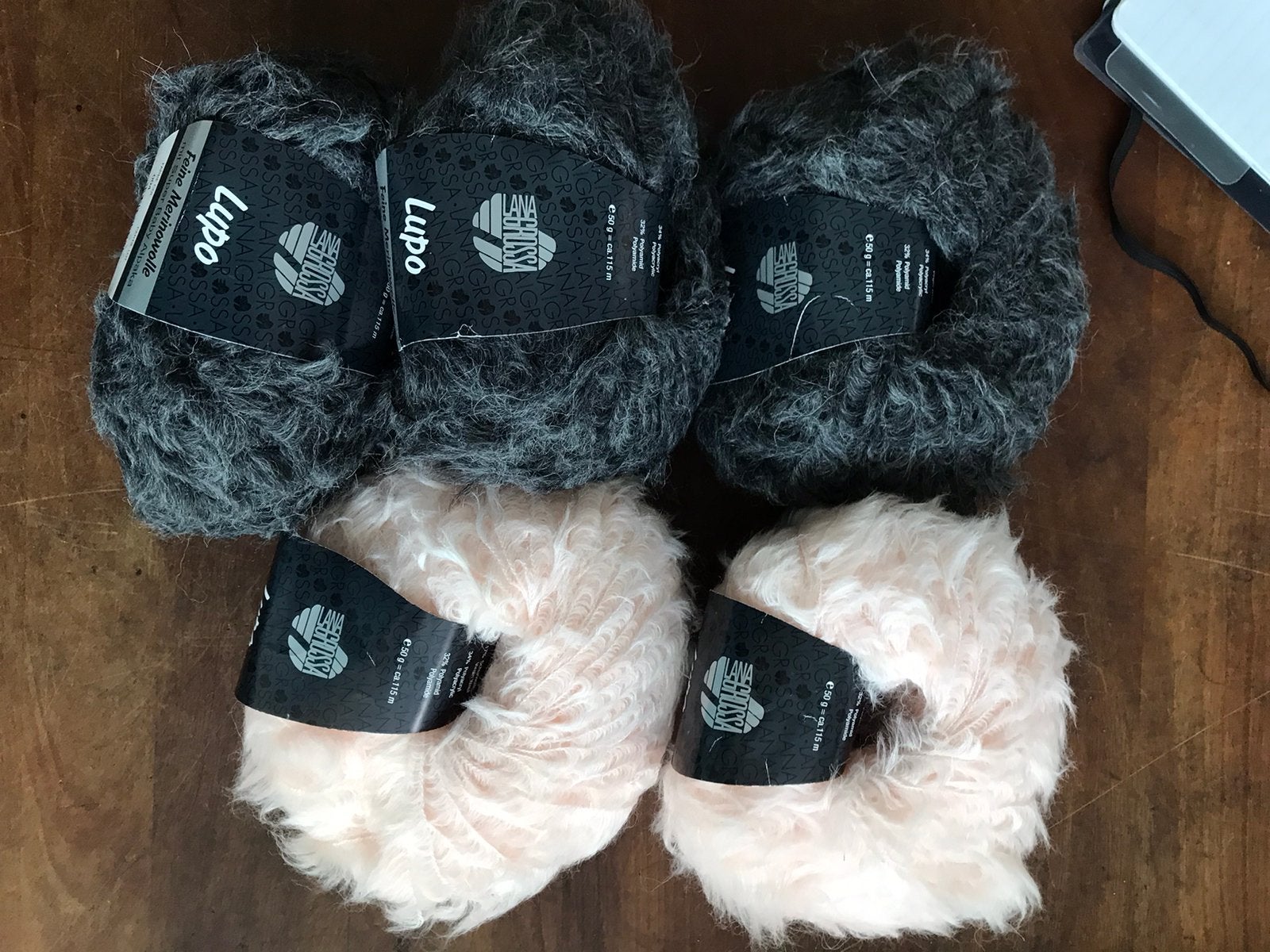 5 bollen Lupo van Lana Grossa, Ophalen of Verzenden, Nieuw, Breien of Haken, Wol of Garen