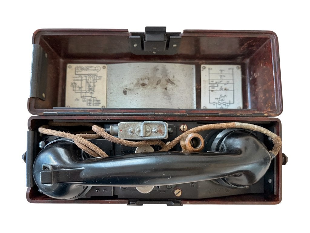Duitse veldtelefoon (Feldfernsprecher FF 33) Eumig 1940, Ophalen of Verzenden, Landmacht, Duitsland, Overige typen