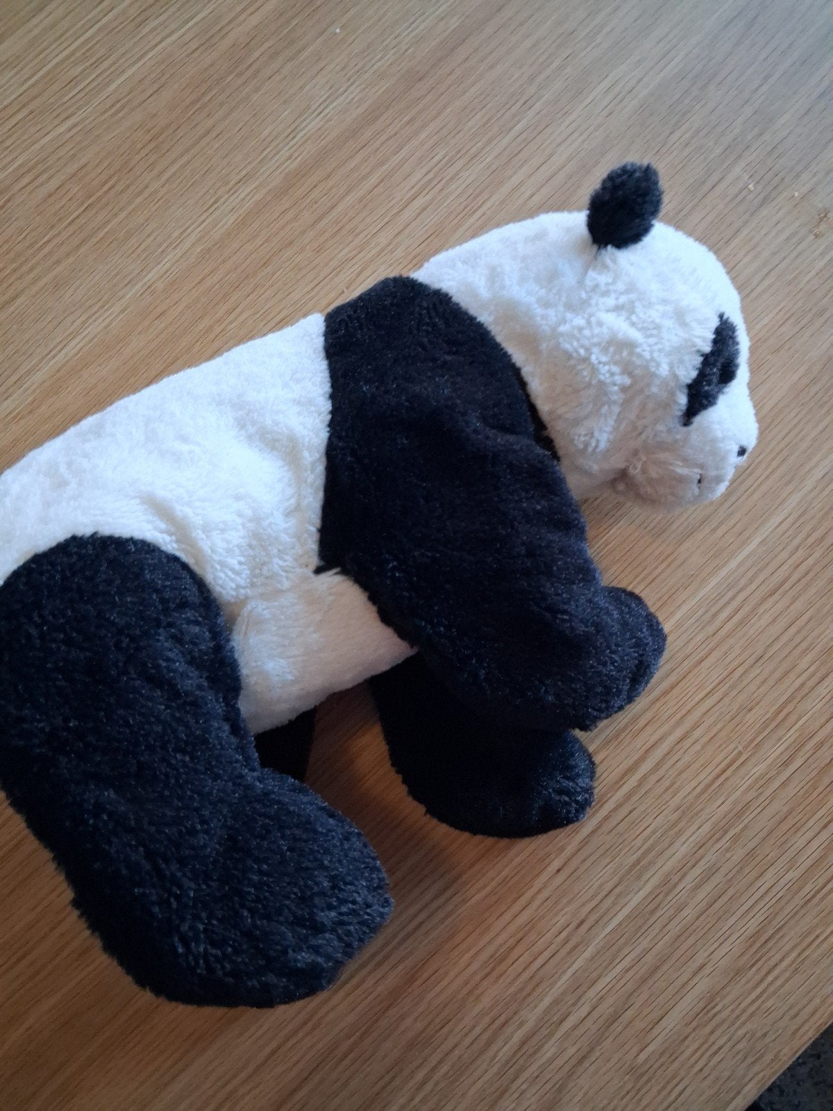Zwarte en witte panda knuffel van ikea, Ophalen, Overige typen, Zo goed als nieuw, Middelgroot (20 tot 80 cm)