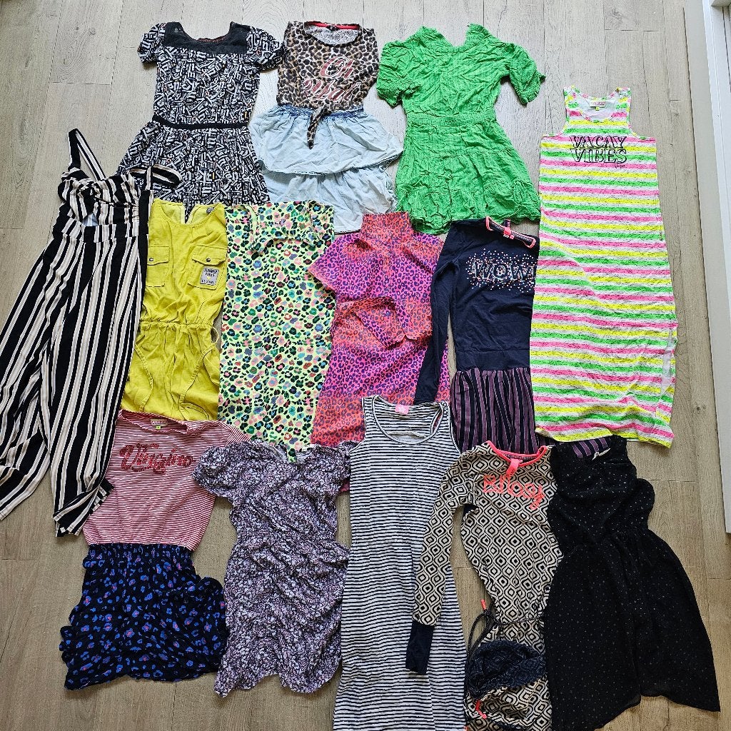 Superleuke deal - 13 jurken & een jumpsuit voor €45, Kinderen en Baby's, Kinderkleding | Maat 146, Ophalen, Zo goed als nieuw