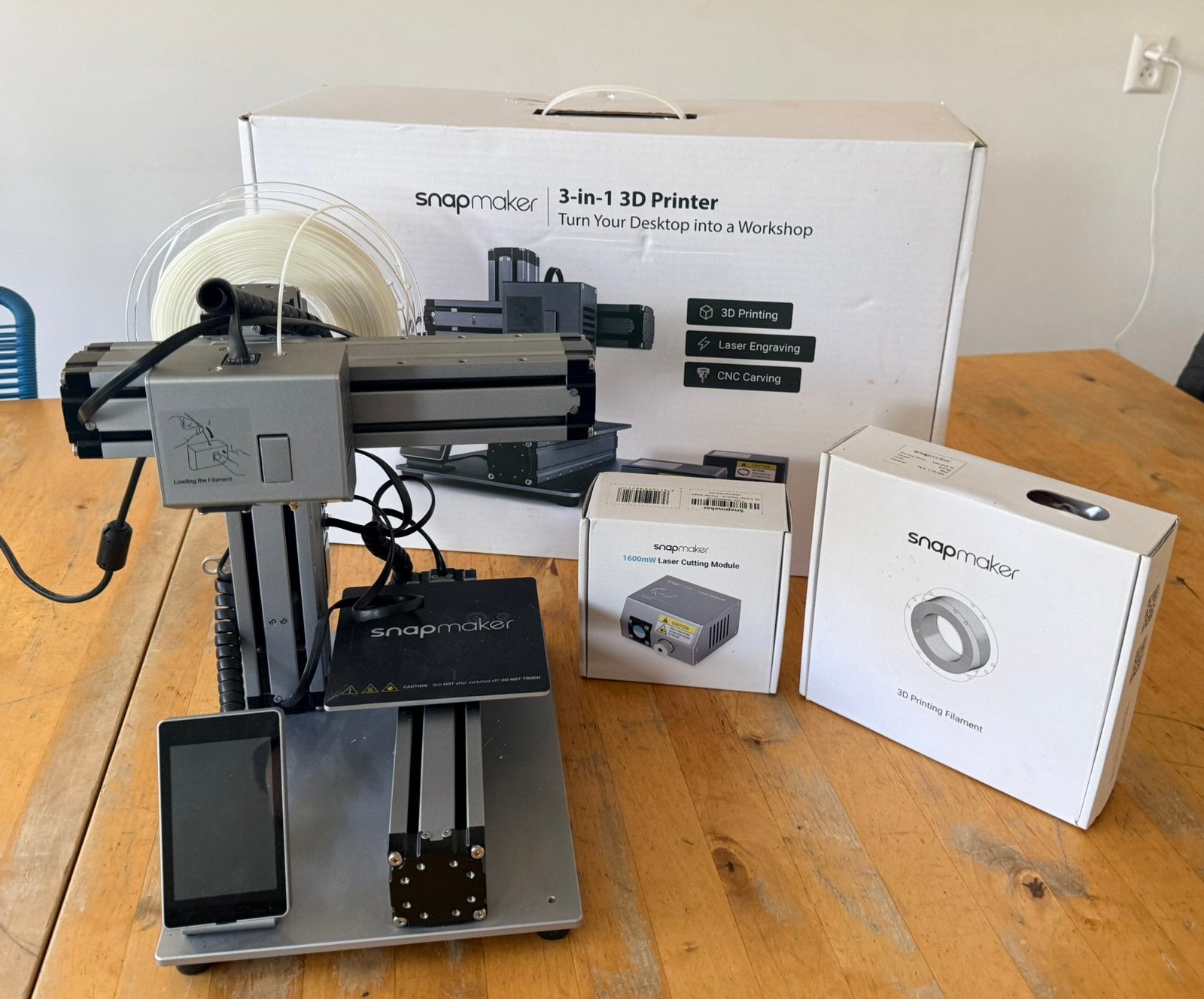 Snapmaker 3D Printer met Laser en CNC Modules, Ophalen, Gebruikt, Snapmaker, 3 of meer