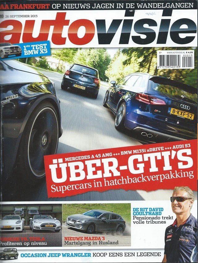 Autovisie 20 2013 : Jeep Wrangler - Audi S3 Sportback - BMW, Ophalen of Verzenden, Gelezen, Algemeen