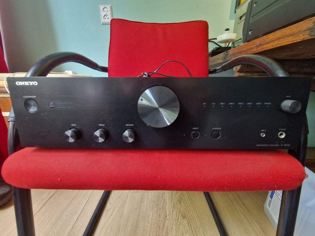 Onkyo A 9010 versterker, Ophalen, Gebruikt, 120 watt of meer, Stereo
