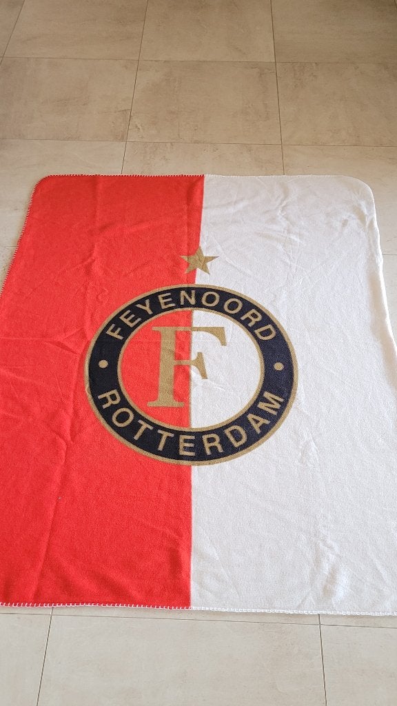 Feyenoord fleecedeken / fleece plaid, Ophalen of Verzenden, Gebruikt, Feyenoord, Overige typen