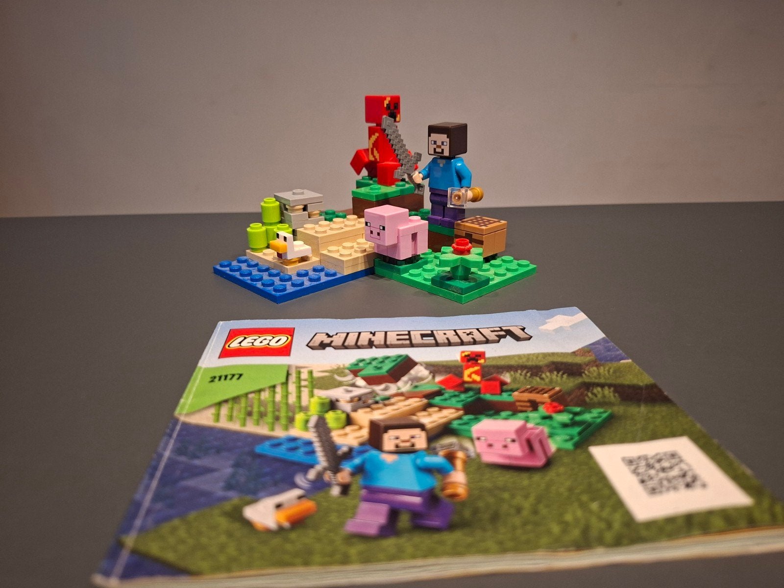 LEGO Minecraft 21177 De Creeper Hinderlaag compleet, Ophalen of Verzenden, Zo goed als nieuw