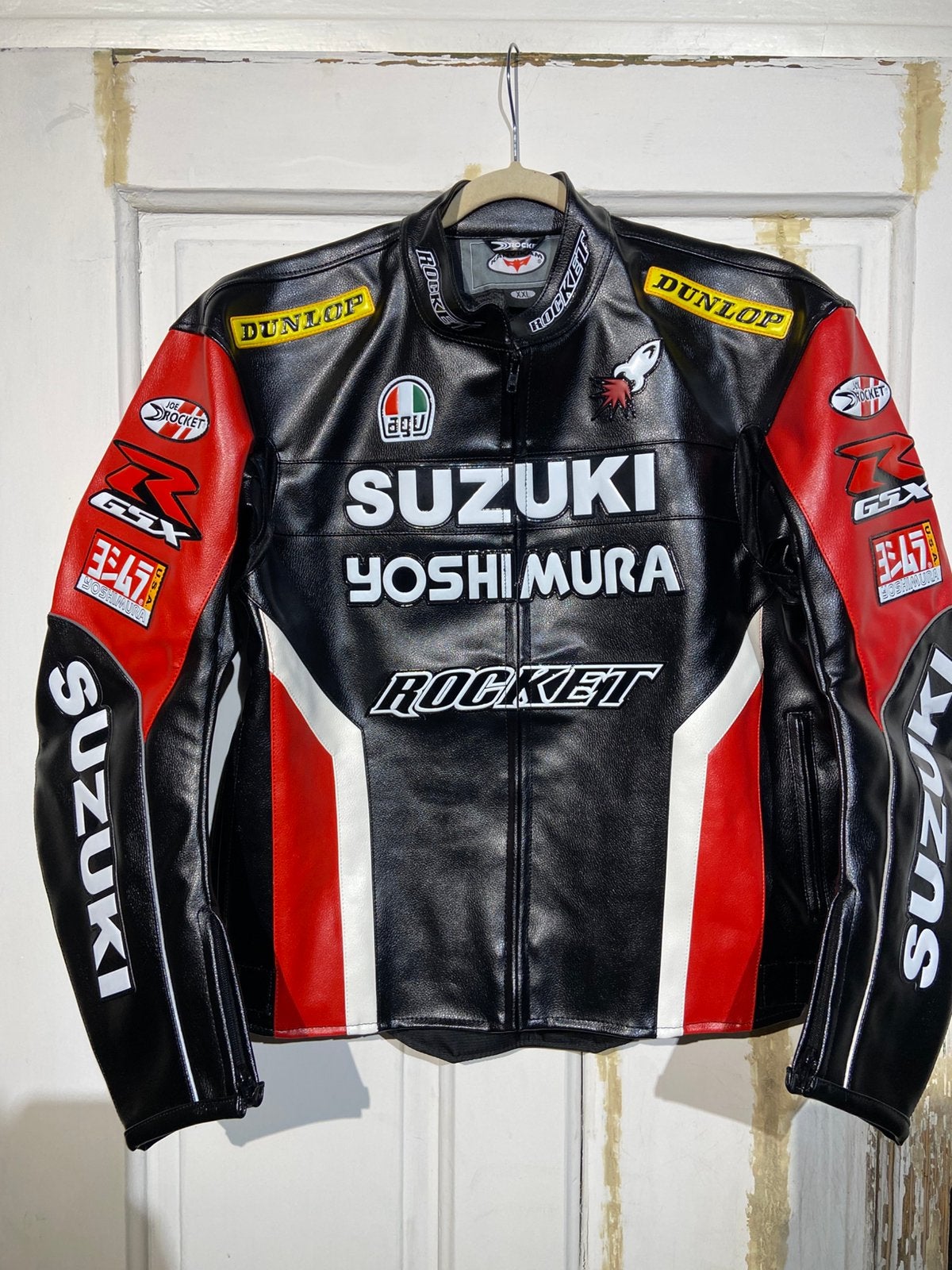 Suzuki Yoshimura-motorjas (maat XXL) Vintage dark, Ophalen of Verzenden, Nieuw met kaartje, Dames, Jas | leer