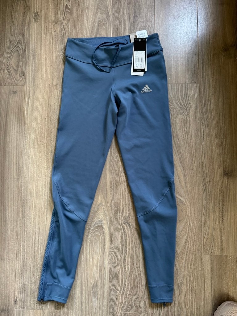 Adidas Own The Run TGT Hardloopbroek Dames XS Nieuw, Blauw, Overige typen, Nieuw, Ophalen of Verzenden