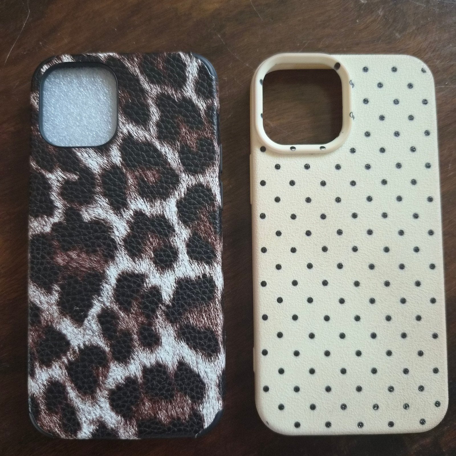 iPhone 12 Mini Hoesjes - Leopard en Polkadot, Telecommunicatie, Kunststof, Overige merken, Hoesje of Tasje, Ophalen of Verzenden