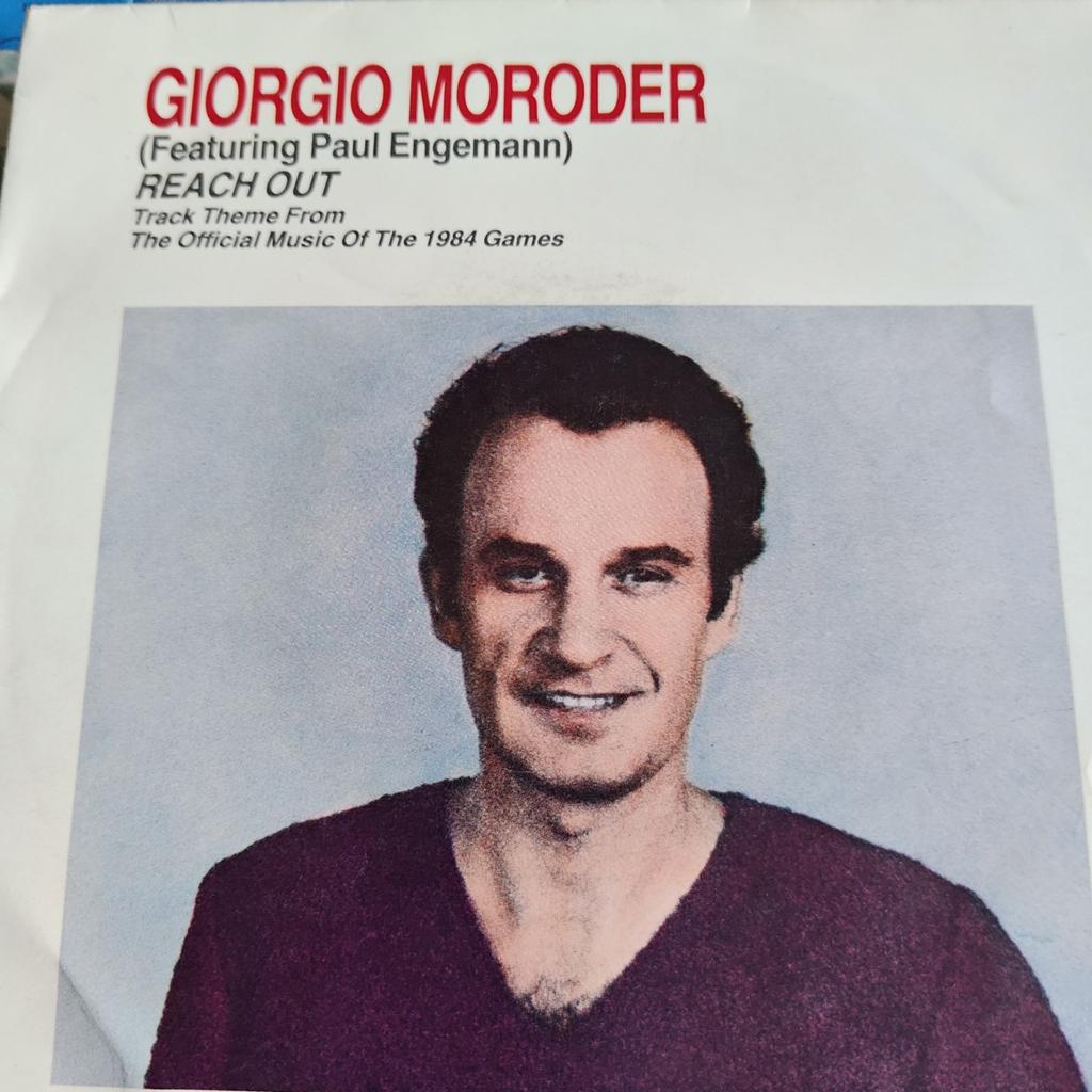 Giorgio Moroder - Reach Out (1984 Games Theme) Single, Ophalen of Verzenden, Gebruikt, Pop