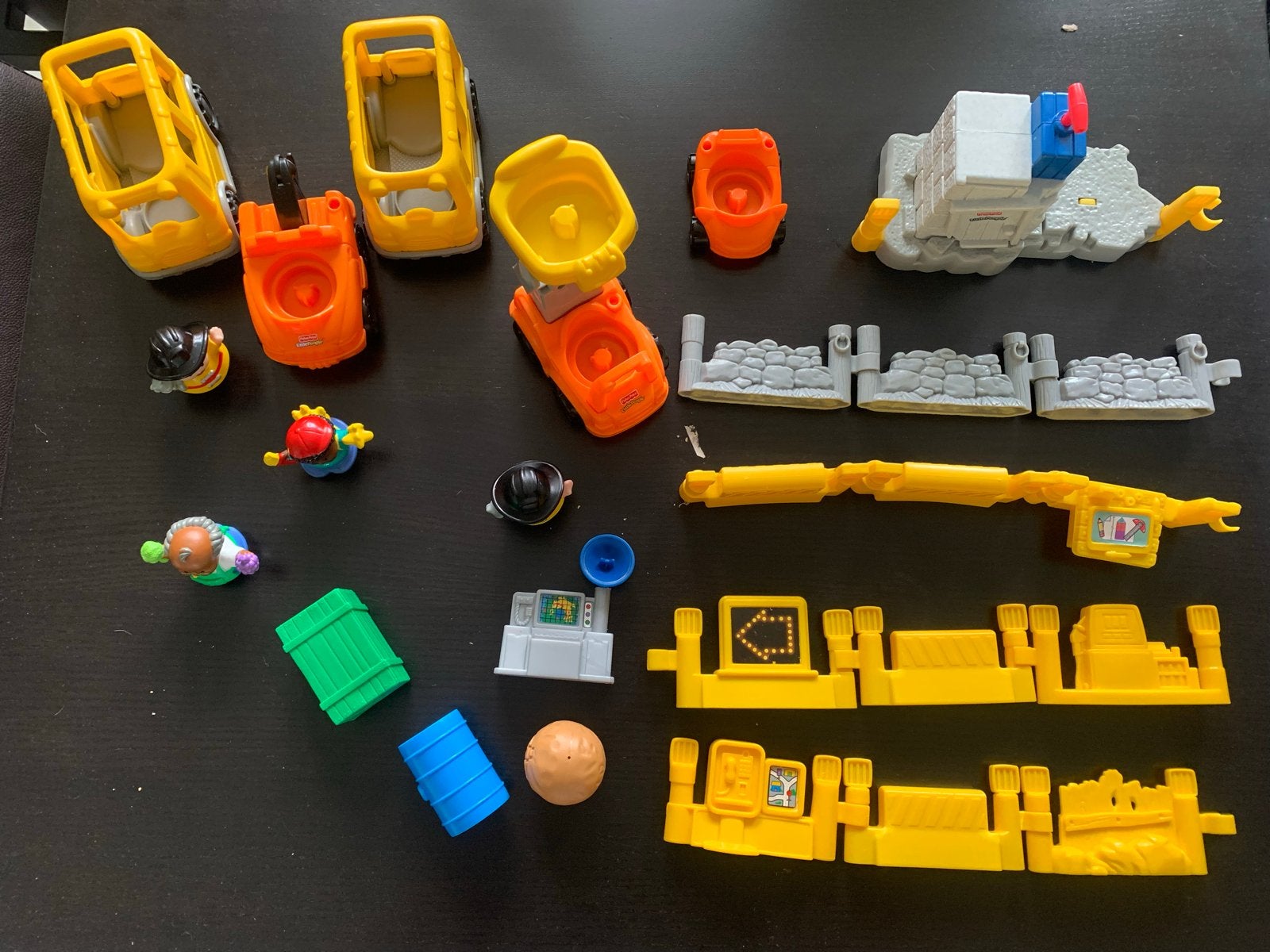 Grote set Little People voertuigen, poppetjes en hekjes, Ophalen of Verzenden, Gebruikt