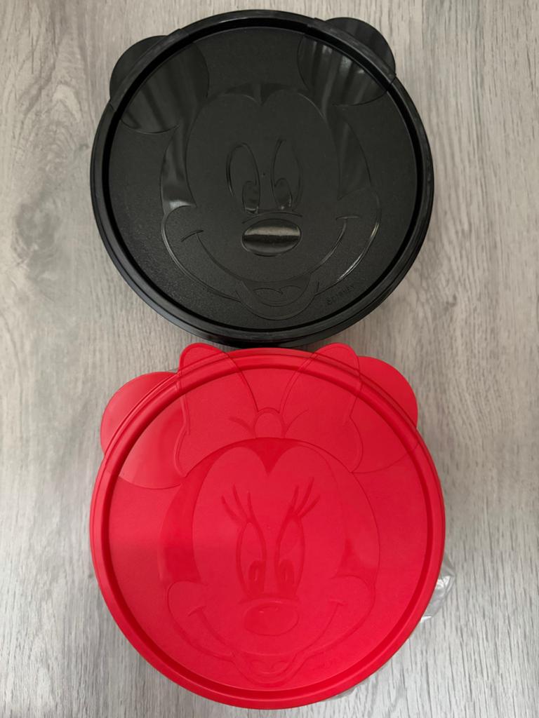 Tupperware Disney Mickey & Minnie Mouse set 2x 500ml, Huis en Inrichting, Keuken | Tupperware, Ophalen of Verzenden, Nieuw, Rood