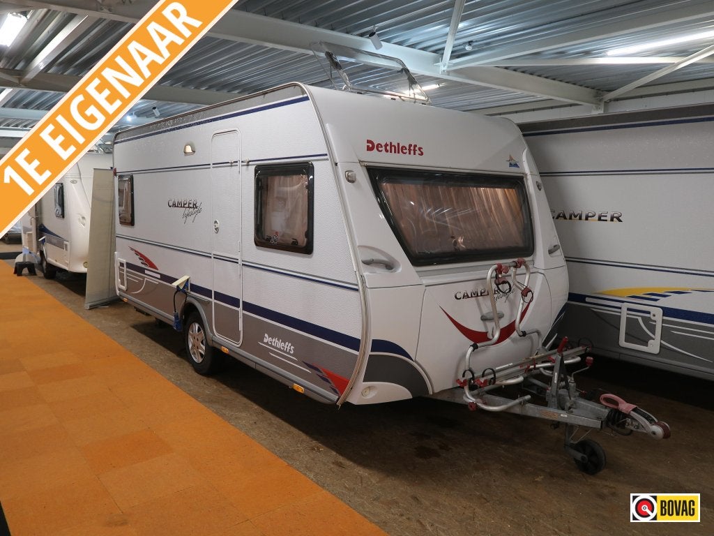 Dethleffs Camper 450 DB MET LOSSE LUIFEL, Caravans en Kamperen, Caravans, Overige typen, Rondzit, Schokbreker, Tot en met 4