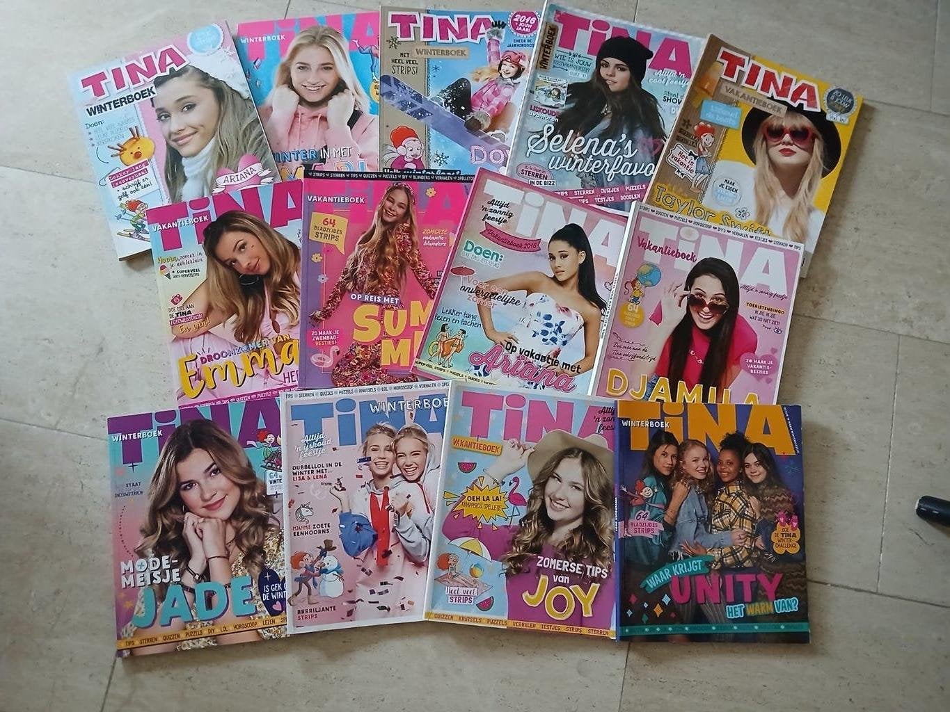 13x Tina winterboek - vakantieboek uit verschillende jaren, Meerdere stripboeken, Ophalen of Verzenden, Zo goed als nieuw