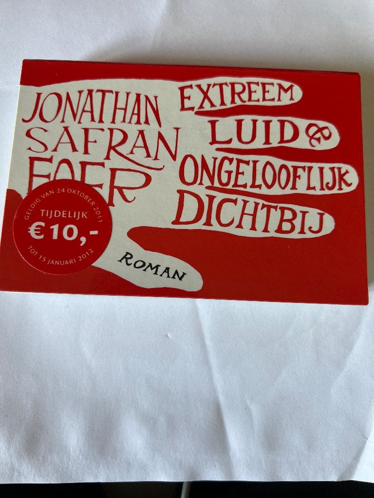 Jonathan Safran Foer Extreem Luid Dwarsligger 27, Ophalen of Verzenden, Zo goed als nieuw, Jonathan Safran Foer, Nederland