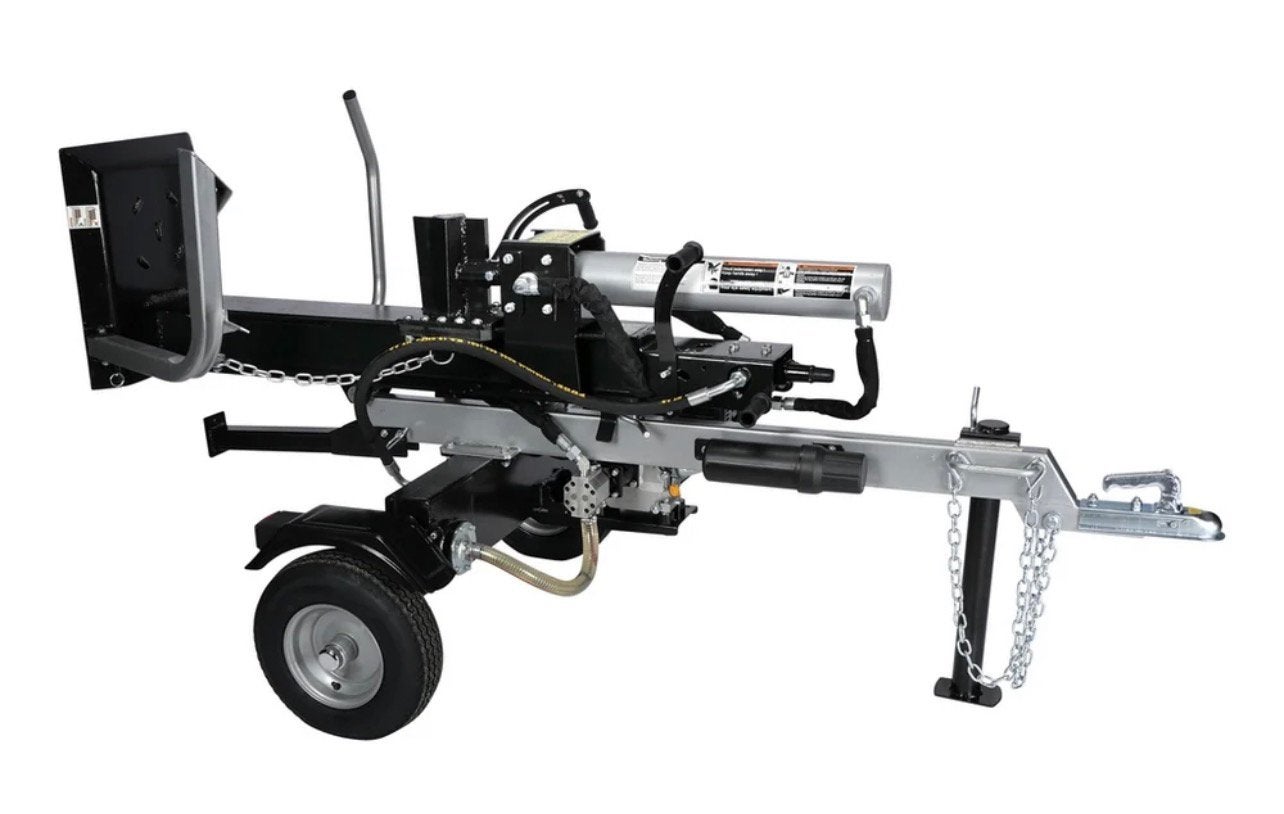 Houtklover 22 ton met benzinemotor verticaal