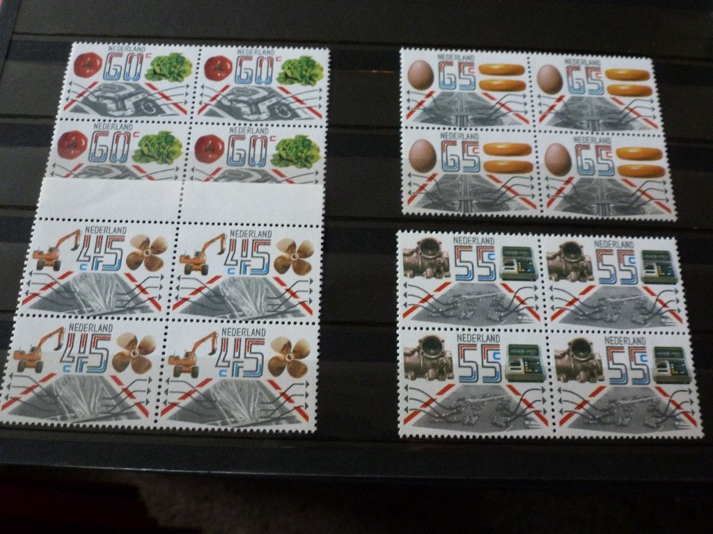 Postzegels-4x blok van 4  Export compleet 1981- 45/55/60/65, Ophalen of Verzenden, Na 1940, Postfris