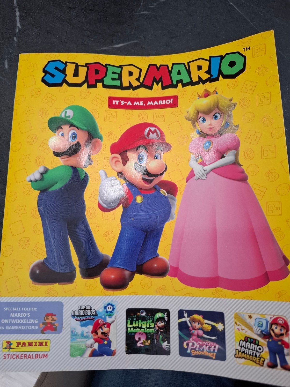 Super Mario Stickerboek met dubbele stickers, Ophalen of Verzenden