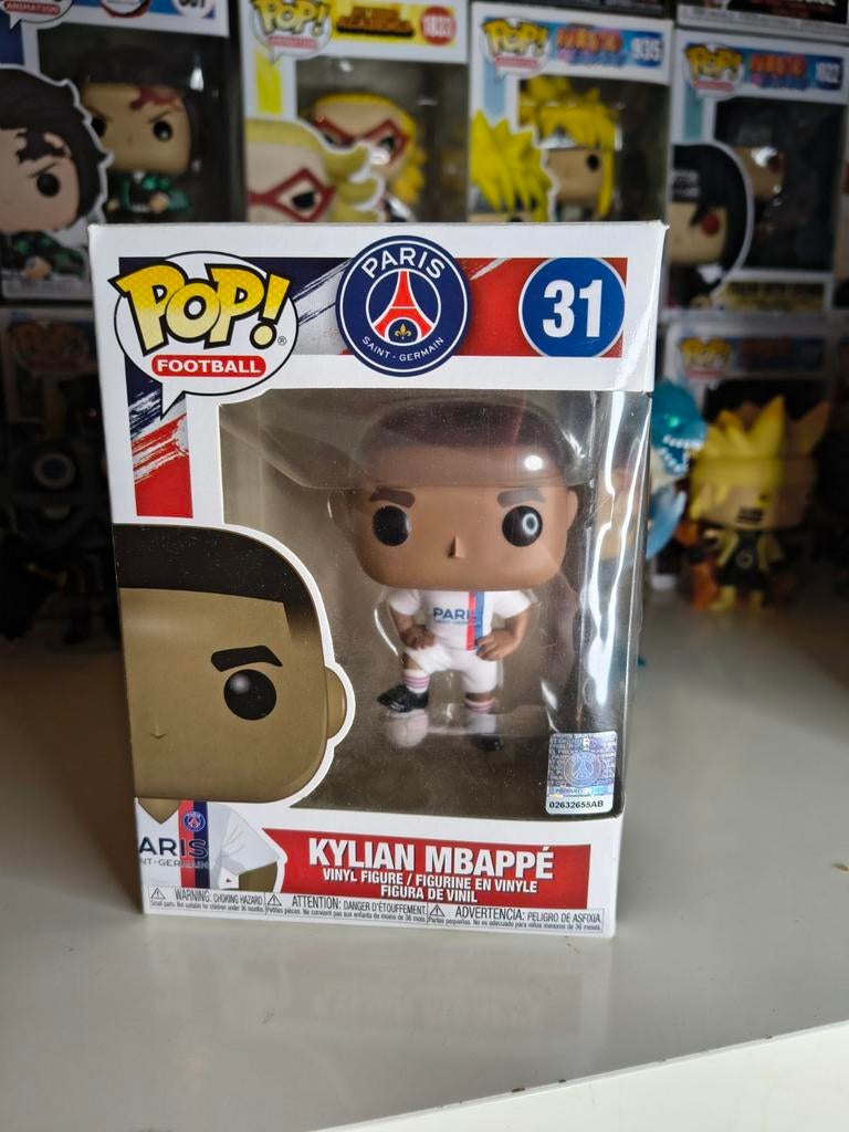 Funko Pop! Football: Kylian Mbappé (PSG) #31, Ophalen of Verzenden, Nieuw