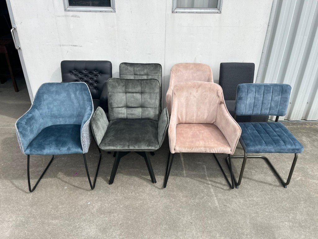 Diverse showroom horeca stoelen en krukken mix and match, Huis en Inrichting, Stoelen, Ophalen, Bruin, Metaal, Nieuw