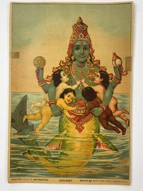 Ik zoek Indiase prenten van Ravi Varma press mooie beloning!, Antiek en Kunst, Ophalen of Verzenden