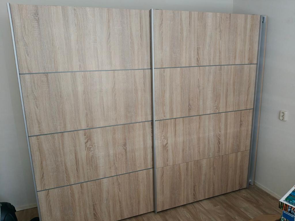 Te koop kledingkast met schuifdeuren, Ophalen of Verzenden, Gebruikt