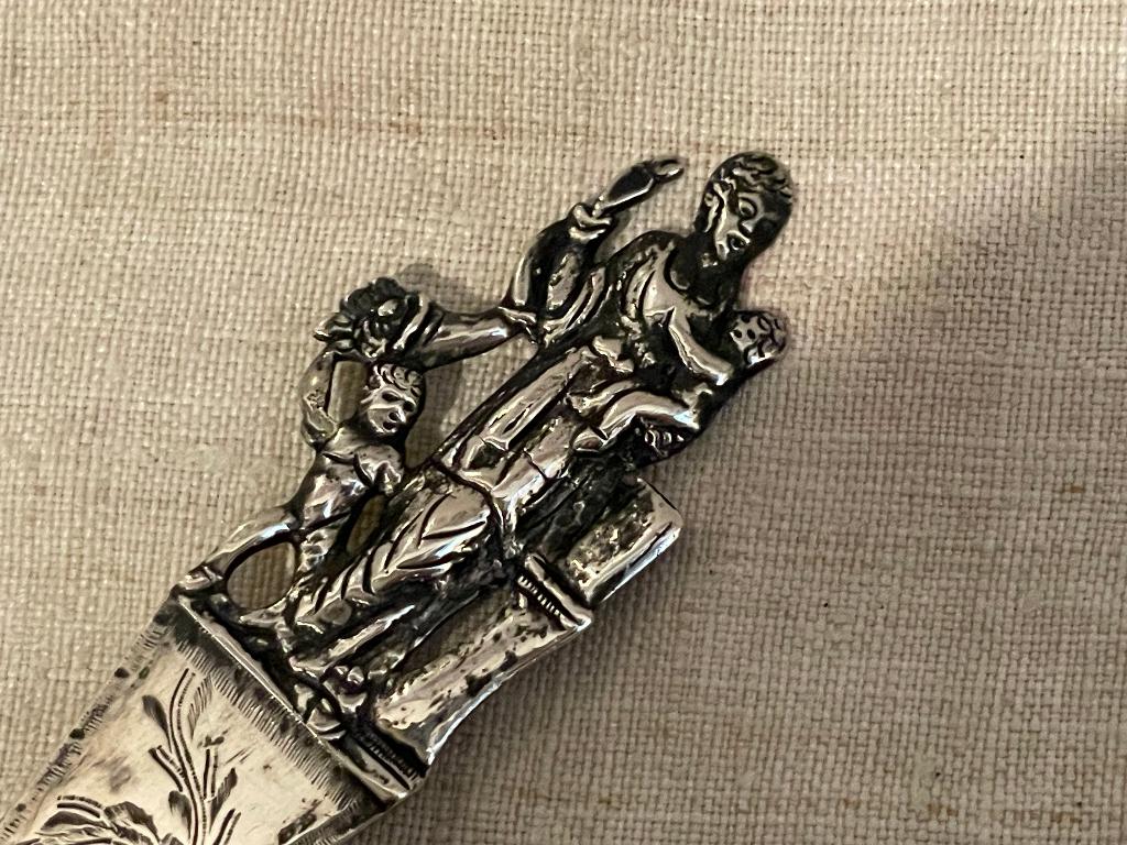 Fries geboortelepel memorielepel moederliefde Rienstra Sneek, Antiek en Kunst, Antiek | Goud en Zilver, Ophalen of Verzenden, Zilver