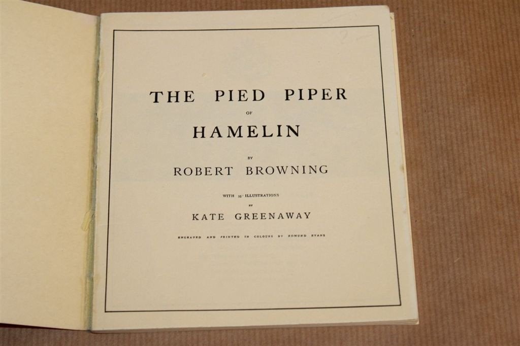 Pied Piper of Hamelin — Greenaway — Replica, Ophalen of Verzenden