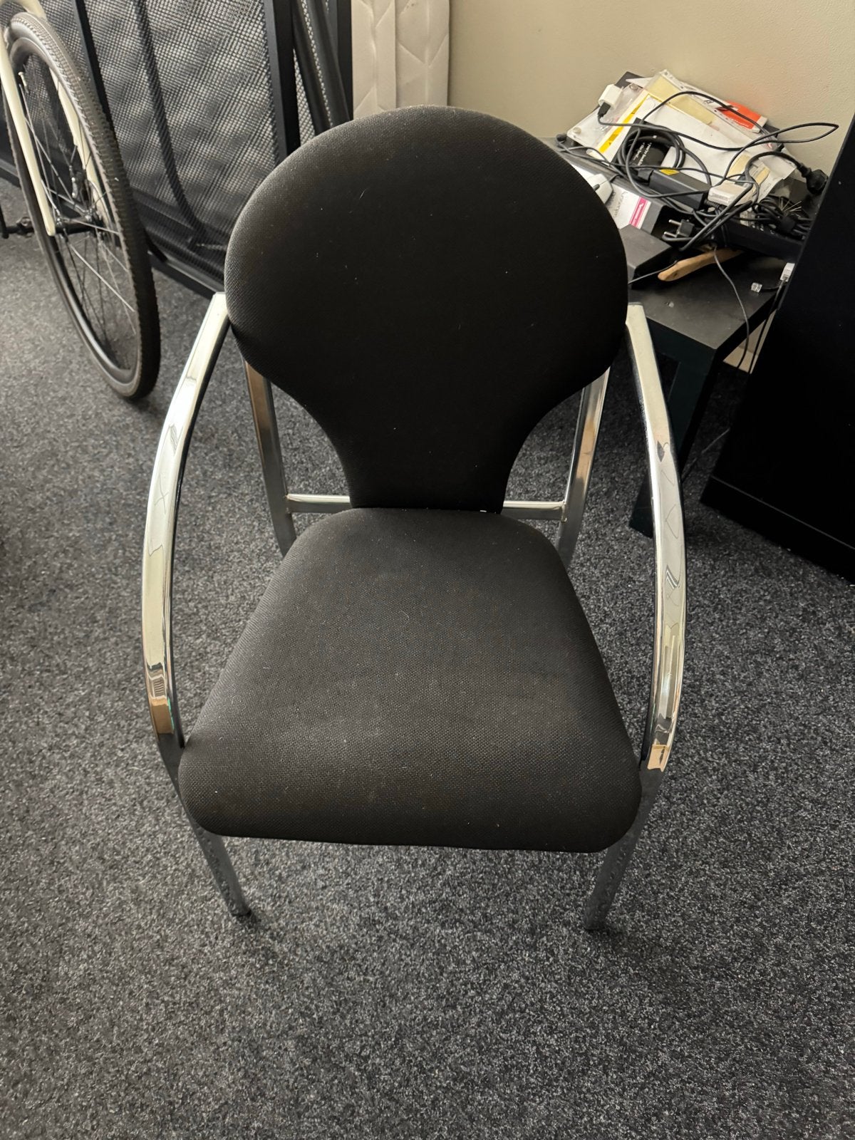 5 Vergaderstoelen - Zo goed als nieuw, Ophalen, Zwart, Zo goed als nieuw, Stof
