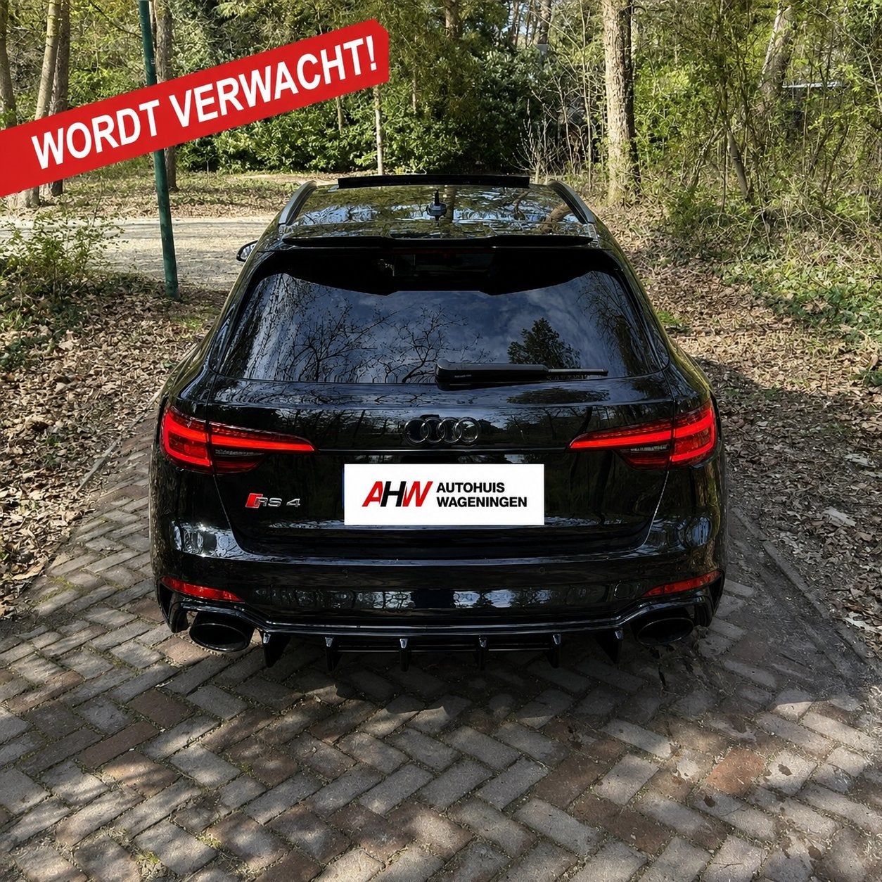 Audi RS4 / Quattro 450 pk! / Vol! / WORDT VERWACHT!, Automaat, A4, Zwart, Vierwielaandrijving