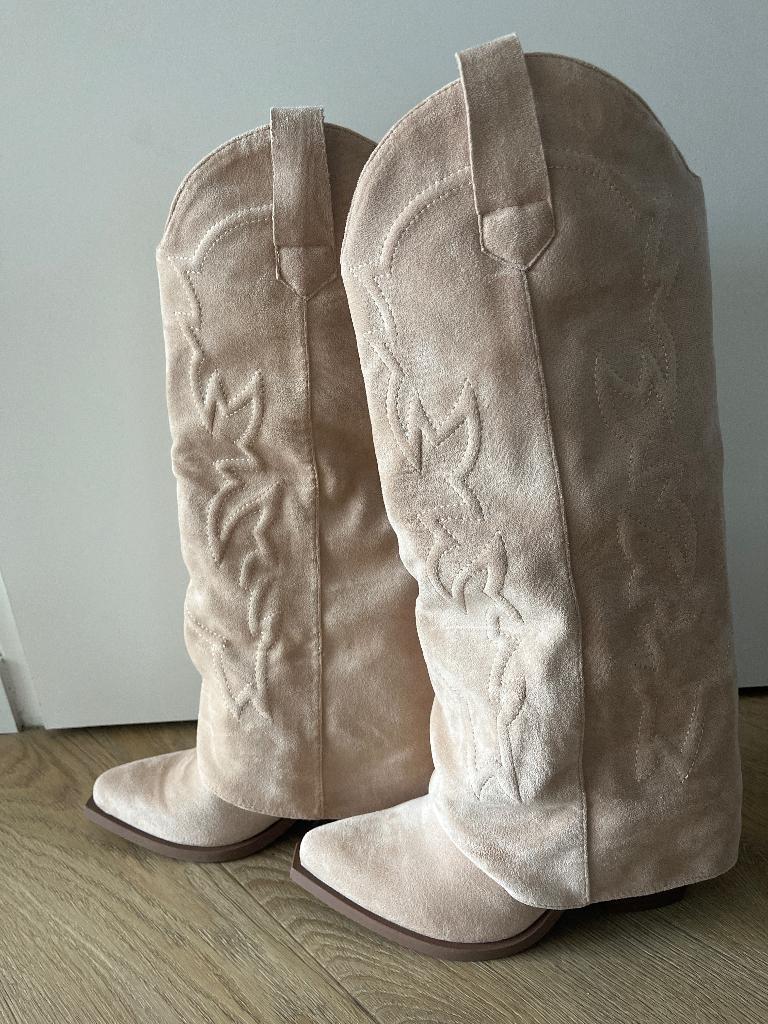 Loavies Cowboy laarzen, Kleding | Dames, Schoenen, Hoge laarzen, Beige, Ophalen of Verzenden, Loavies