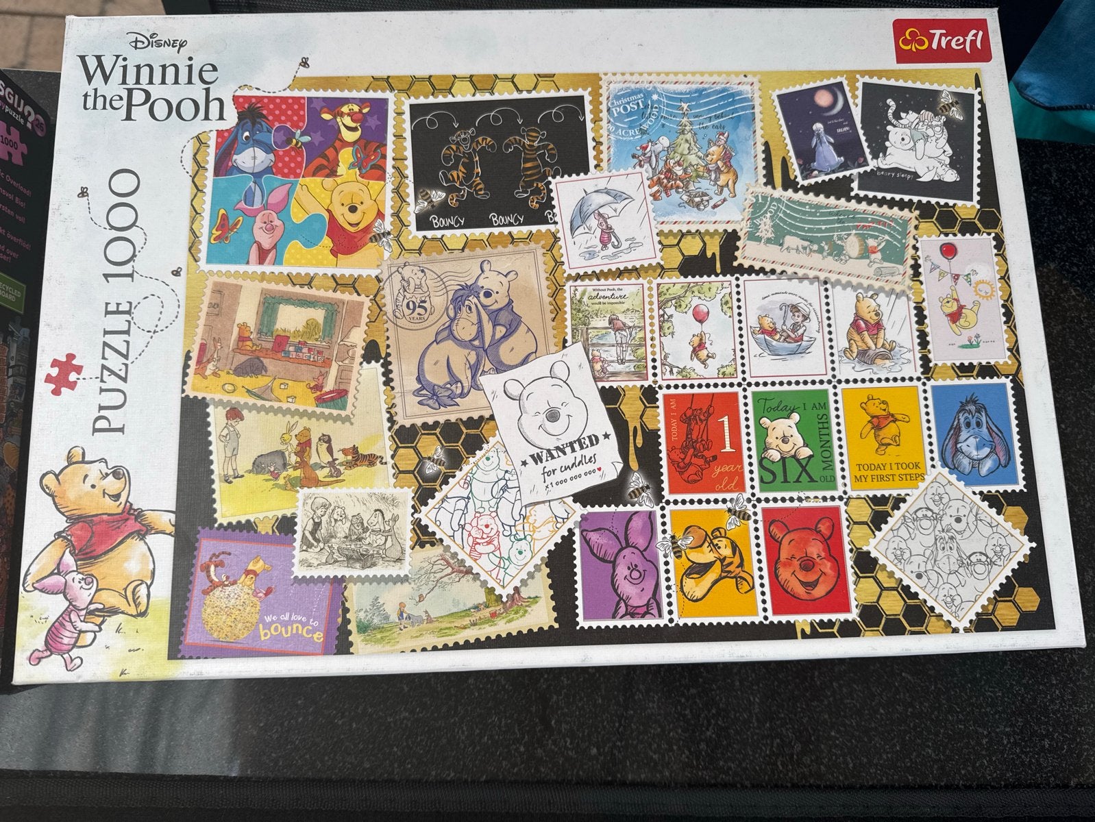 Disney Winnie the Pooh Puzzel 1000; er ontbreken 2 stukjes, Ophalen of Verzenden, Meer dan 50 stukjes, Gebruikt, 6 jaar of ouder